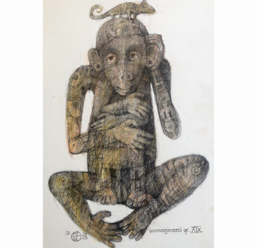 immaginarsi qc XIX Blei/Farbstift  30x40 2023