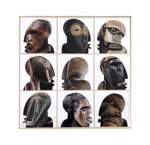 - talking about a restitution II -  2024    Mischtechnik  60x60cm
