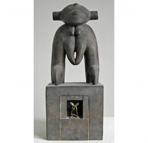 GESCHENK AUS AFRIKA - 1995-BRONZE 38X15X10