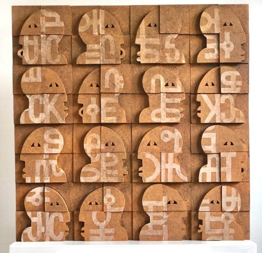 - please don't let me be misunderstood -  Holz   2021   51x48x7cm